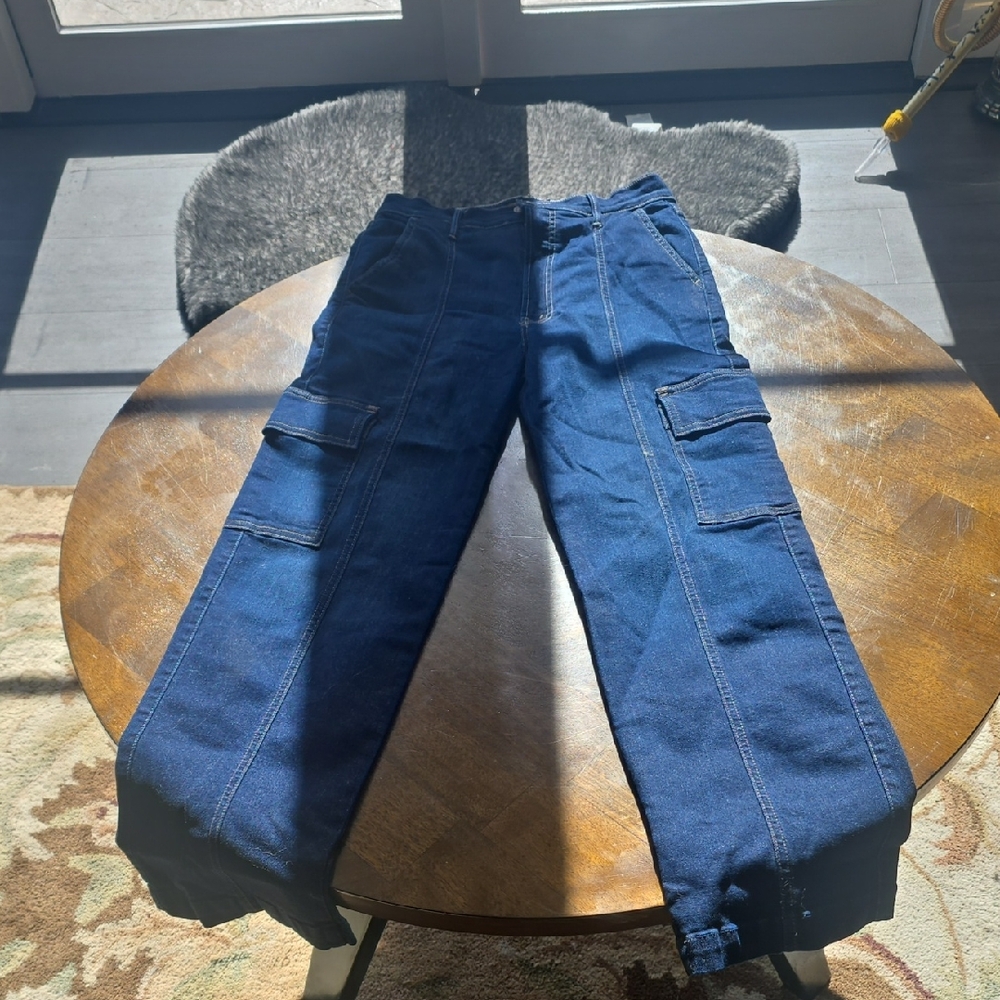 MOTHER Men's Deep Blue Cargo Pants